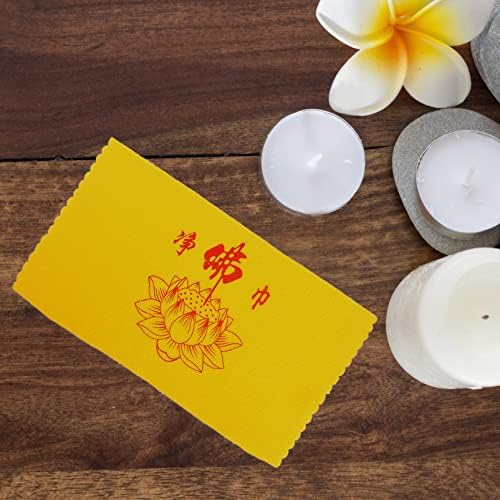 Vorcool Buddha Čišćenje ručnika Buda Žuta za čišćenje Tkanina za ručnik: 10pcs Lotus stil ručnici obožavaju žrtvu