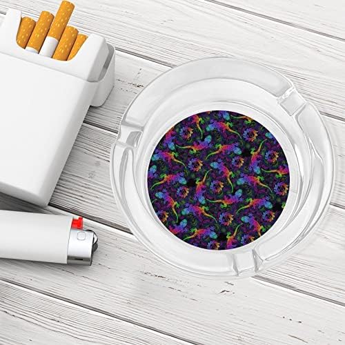 Šareno kameleonsko staklo za pušenje pepeljara cigareta za cigare za cigaretu pepeo za pepeo kućište za unutarnju