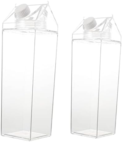 Luxshiny tanke vodene boce 2pcs Clear mlek kartonske mlečne kutije za prijenosne boce za vodu Coke jogurt