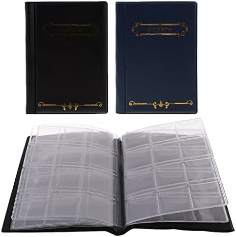 Liruxun 120 džepovi 10 Page Skladišni album Prikupljanje novčanika Rezervirajte Scrapbook 11x15x0.8cm