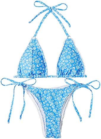 Dva komada kupaćih kostimu za žene, bikini setovi za žene Spaghetti remen TOP THONG kupaći kupaći kupaći kostim
