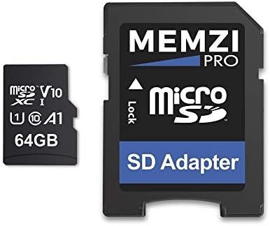 MEMZI PRO 64GB 100MB / s Klasa 10 A1 V10 Micro SDXC memorijska kartica sa SD adapterom za ASUS ZenFone AR,