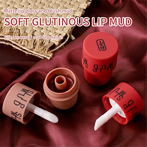 Sjaj za usne Set za djecu pečat na usne non-stick privjesak Carry glazure Gloss Easy Mud Lip Lip Small Pink
