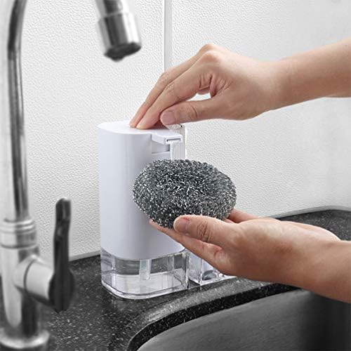 Doitool Sjaj za usne Postavi za čišćenje kuhinje Spužvi od nehrđajućeg čelika Scrubbers Bruts Dispenser