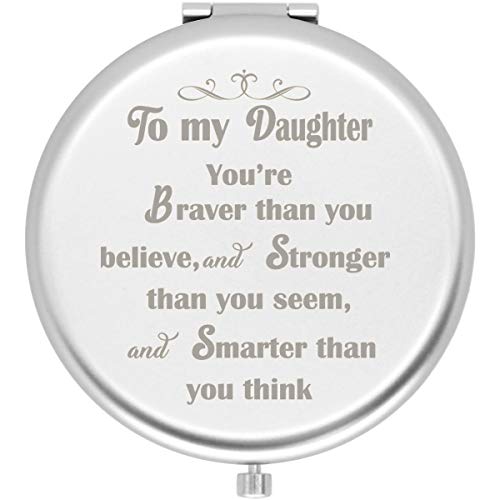 Muminglong kćer inspirativni rođendanski poklon za kćer, Travel kompaktno ogledalo za kćer Matura božićni poklon