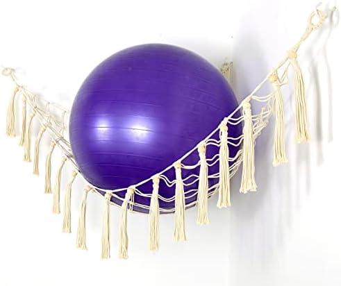 Diocos držač lopte za vježbanje ugaona mreža za vješanje ili viseća mreža i držač prostirke za jogu zidni nosač