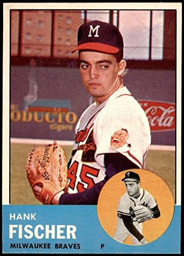1963. TOPPS 554 Hank Fischer Milwaukee Braves NM Braves