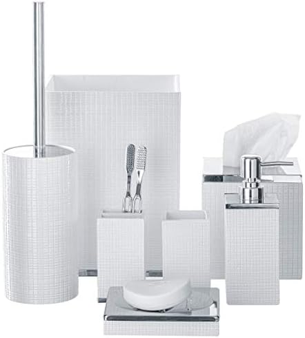 Kreativni mirisi Bijela toaletna četkica - ukrasna kupaonica toalet četkica i držač za čišćenje - ventilirana