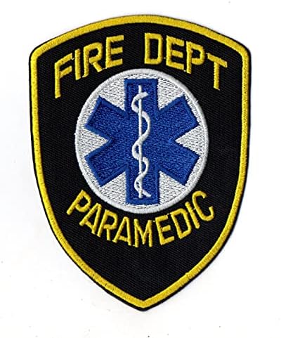 Prvo išta zakrpa za vatru Paramedic Hitne službe Simbol Iron na malom vezenom za šešir jaknu ruksake ruksaka