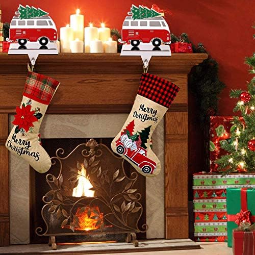 Auto držač za božićne čarape sa božićnim drvcama Hangeler kuke Xmas Heavy Duty Metal HOCKSING za mantel božićni