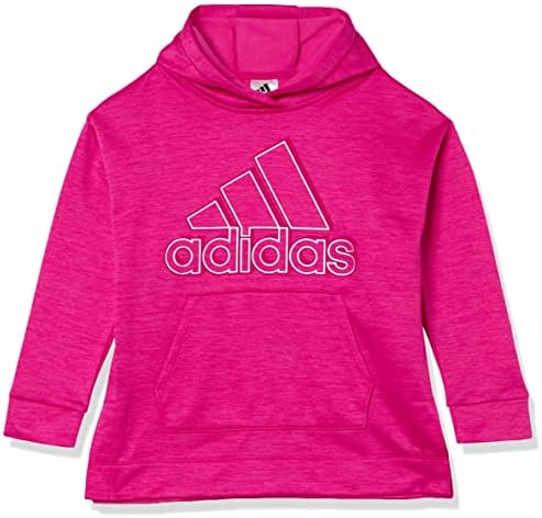Adidas Girls 'značka sportske mélange fleece pulover hoodie