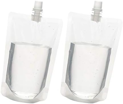 Tikvica 50kom prozirne tikvice za piće stojeća torbica za piće prenosiva plastična torba za piće skrivena