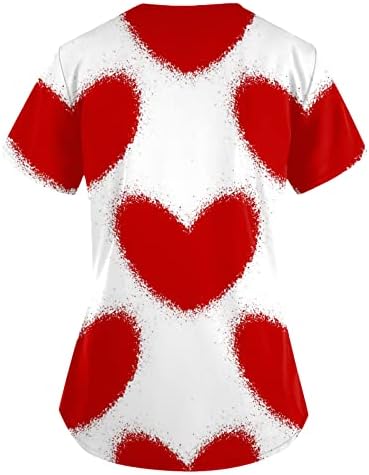 Majice za valentine za žene Žene Ljetne vrhove Grafički tees plus veličina Y2K Odjeća udobnost