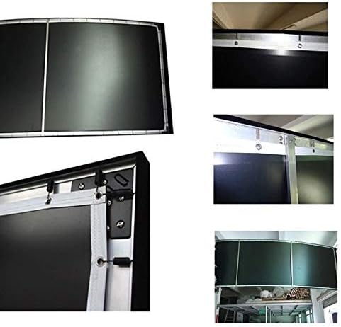 YTYZC 4K 16: 9 Bijeli tkani akustični prozirni Prilagodite 3D zakrivljeni ekran projektora okvira za
