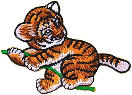 Grafička prašina slatka mala tigra glačala na vezeni patch aplicaque lav životinja slatka ljubav slatka DIY Jean