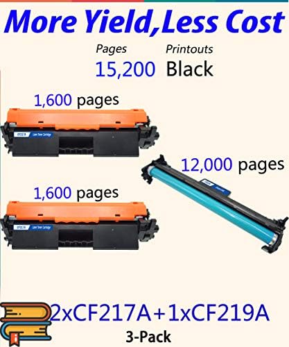 Colorprint kompatibilni 2-paket Cf217a Toner i 1-Paket Cf219a bubanj jedinica zamjena za Hp 17a 217a
