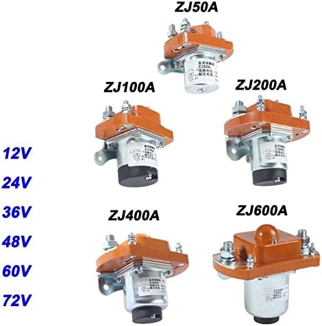 Yuzzi ZJ50 / 100/200/400/600-d DC kontaktori 1NO za automobile i kontrolu 50a 100a 200A 400A