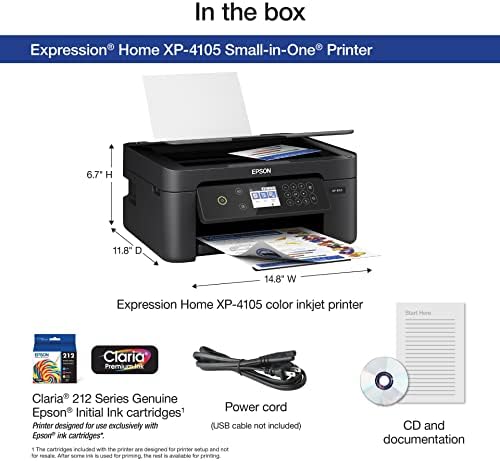 Epson Expression Home XP-4205 Inkjet štampač sve u jednom u boji, crni - Print Copy Scan - 5760