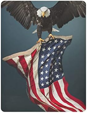 Alaza USA Američka zastava ćelav orao američki listovi krevetića ugrađeni bassinet list za dječake dječje