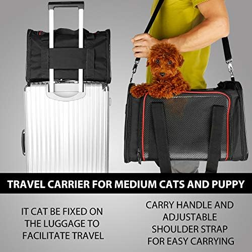 X-ZONE Pet Psi Carrier mačke Carrier Airline odobreni pet Carriers,meka strana sklopivi pet Travel Carrier za