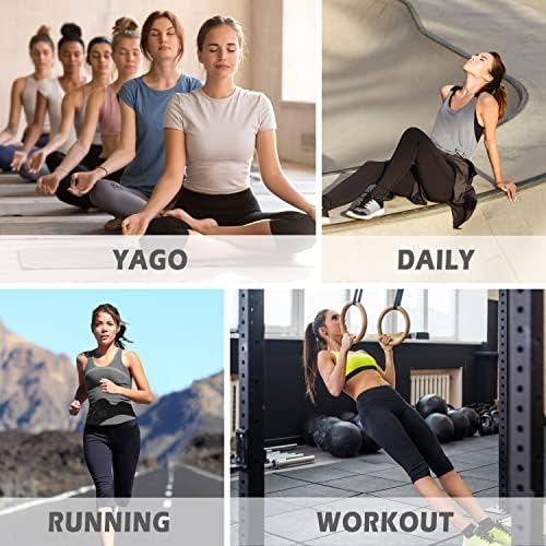 Lifesky Women Yoga gamaše: High struk Tummy Control Yoga Hlače Čučanj otporna na vježbanje Three Thried Tri