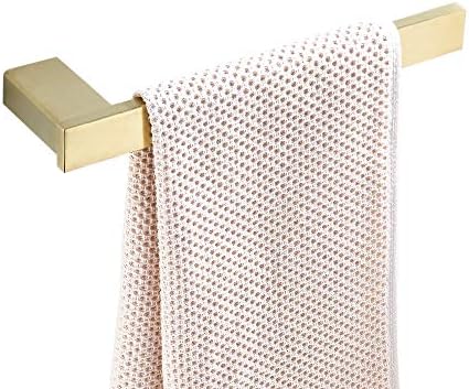 WEIKO Zlatni držač ručnika, kupatilo prsten za ručnike za ručnike od brušenog zlata na zid kratki