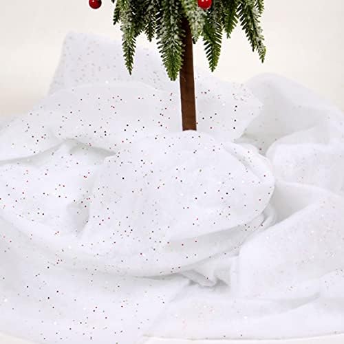 ABOOFAN 2 listova sa foto ukrasnim ukrasima zanati bijeli poklopac Božić Faux svjetlucave veliki zimski