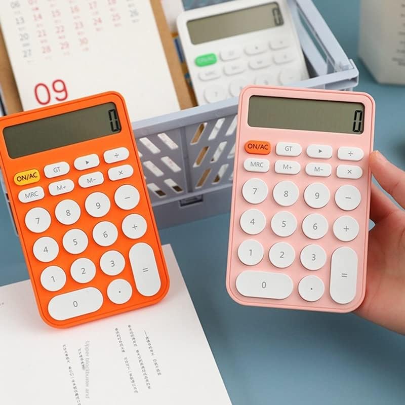 Cujux Candy Color Ručni kalkulator studentskih učenja pomoćnika kalkulatora Računovodstveni ženski