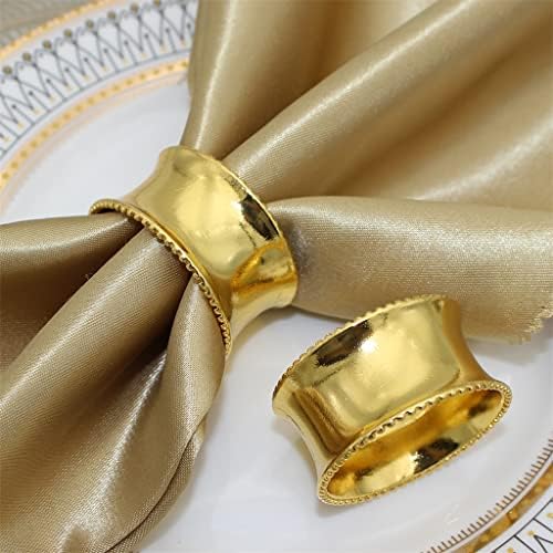 Zlxdp Metal salvetir prsten za salvete za venčane večere zabave svadbe Repocije Dekoracija porodice