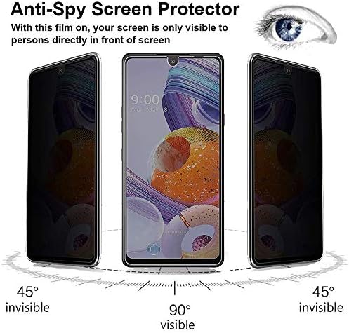 GLBLAUCK [2 Pack] za Google Pixel 7 Zaštita ekrana za privatnost, Anti-Spy 9H tvrdoća futrola