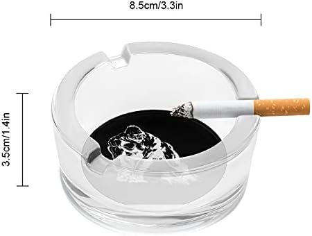 Grudi mišići gorile cigarete pušači staklene pepeone pepeo pepeo za kućno uređenje tablice stola