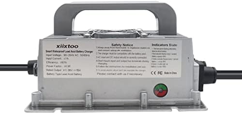 xiixtoo 15amp 36-Voltna baterija zamjenski punjač za 36-voltni klupski automobil / Yamaha /