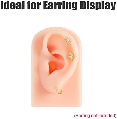Meki Silikonski model za uši, Fleksibilno lažno uho za piercing praksu, realistična kalup