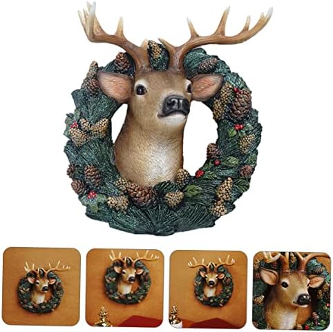 Abaodam 1pc Božićna dekoracija Zimski dekor za kućni božićni vilf Garland smola Elk Privjesak za kućanstvo Avatar