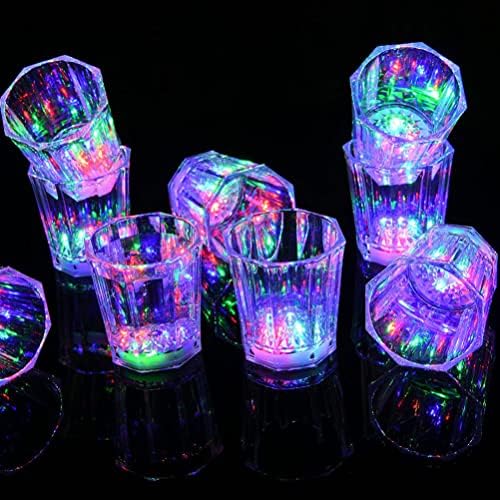 Hemoton Dječje igračke 12pcs Glow Party Čaše sjaja u tamnim čašama Svjetlo za čaše oslikavanja oslikanih čaša