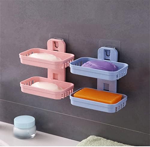 ZCMEB kutija za sapunice zidni držač posude za tuširanje za kupatilo dvoslojna korpa za odlaganje sapunica Kuhinjski