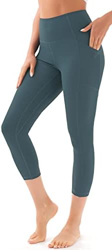 AFITNE joga hlače za žene visoke strukne kapri-ukrase sa džepovima Tummy Control Atletic Work Logings