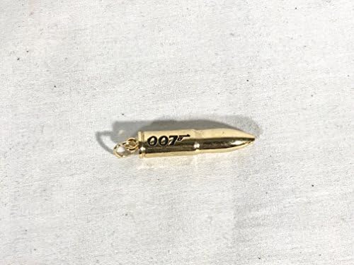 007 James Bond, kolekcionarski zlatni privjesak sa logotipom pištolja 007