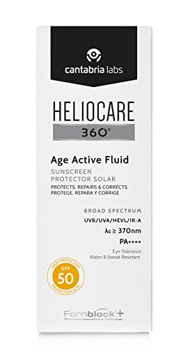 Heliocare 360° - Age aktivna tečnost, krema za sunčanje SPF50, zaštita od starenja, otporna