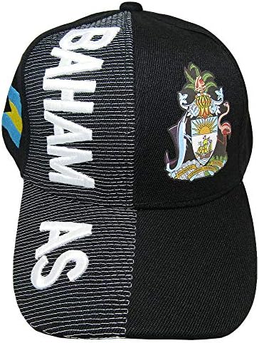 Miami veleprodaja Bahami Country Crno bijelo slovo Crest 3-D zakrpa na bočnom veznom poklopcu šešira