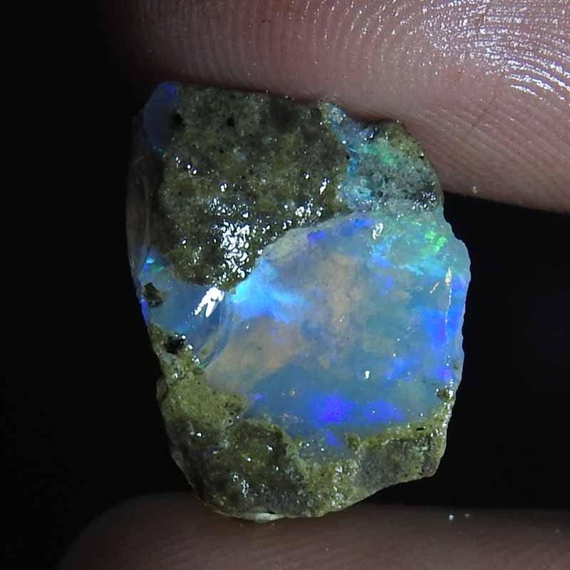 Jewelgemscraft ™ 08.10CTS. Ultra vatra sirovi opal kamen, prirodni grubi, kristali dragog kamenja, etiopska opal