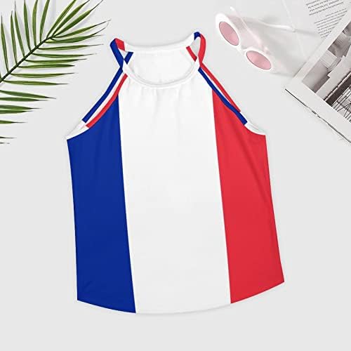 BAIKUTOUAN zastava Francuske Tank topovi za žene majica tunika bez rukava Tshirts bez rukava Trendy