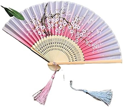 DFSyds Silk Fan kineski retro stil sklopivi ventilator za uređenje ukrasa ukras uzorka Art Craft Dance