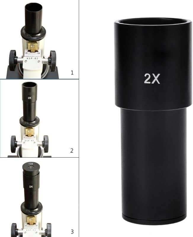 Oprema za mikroskop 2x bio-mikroskop Barlow Adapter za okular veličine 23,2 mm laboratorijski potrošni
