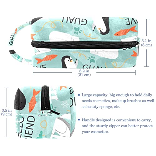 Torba za šminku Travel Kozmetička torba Šarene Doodle Polarne životinje Toaletna vrećica Organizator