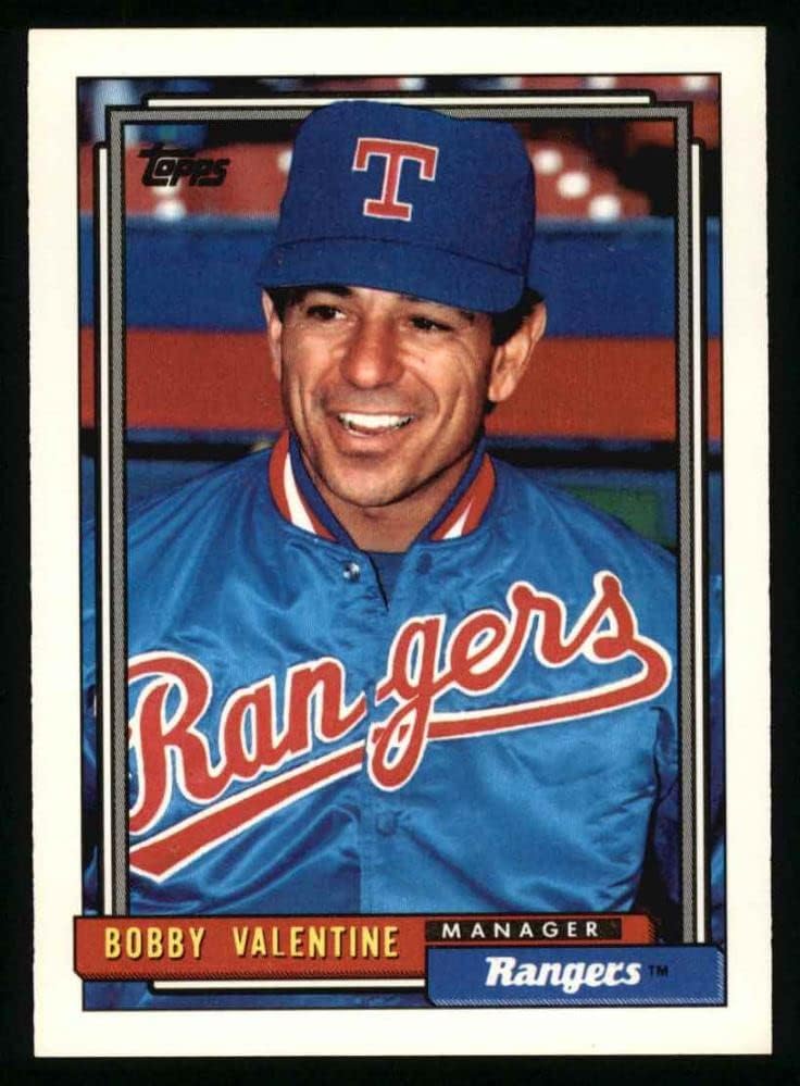 1992 TOPPS 789 Bobby Valentine Texas Rangers NM / MT Rangers
