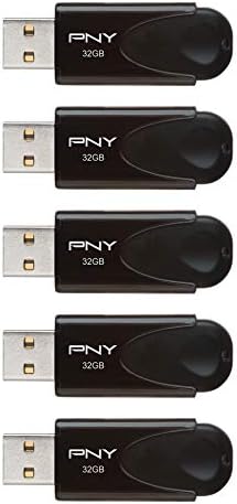 PNY 32GB Attaché 4 USB 2.0 Flash Drive 5-pack, crna i 32GB Turbo Attate 3 USB 3.0 Flash Drive 5-pakovanje