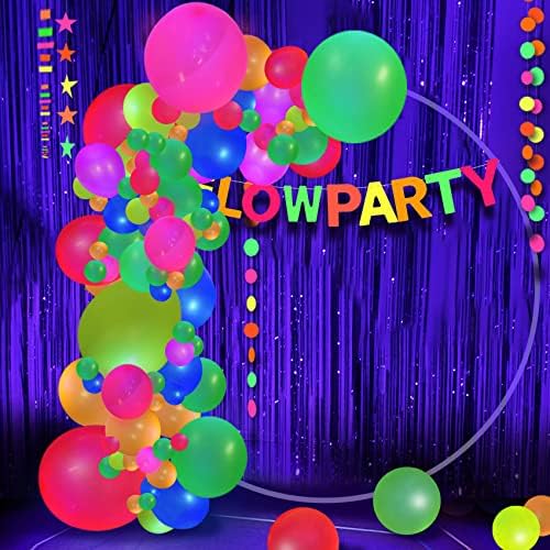 12inch Neon Glow Party Balloons UV Blacklight Reaktivni fluorescentni baloni sjaji u tamnim lateks balonima