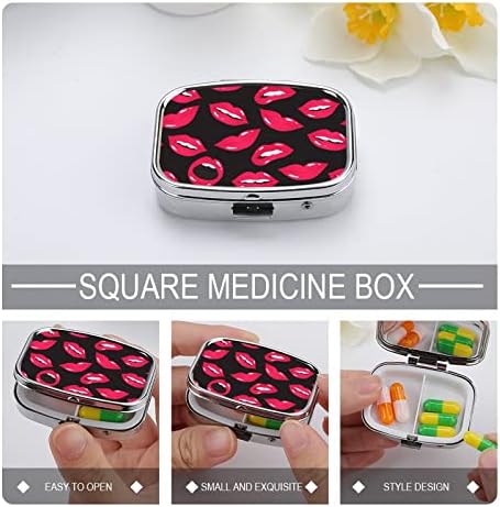 Kutija za pilule dozator za usta prenosiva metalna kutija za pilule za pilule / Vitamin / suplemente