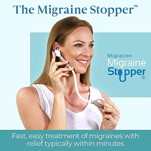 Migracorr uređaj za uklanjanje migrene / dizajniran za ublažavanje migrenskog bola obično u roku od nekoliko minuta / prirodni lijek / klinički dokazano